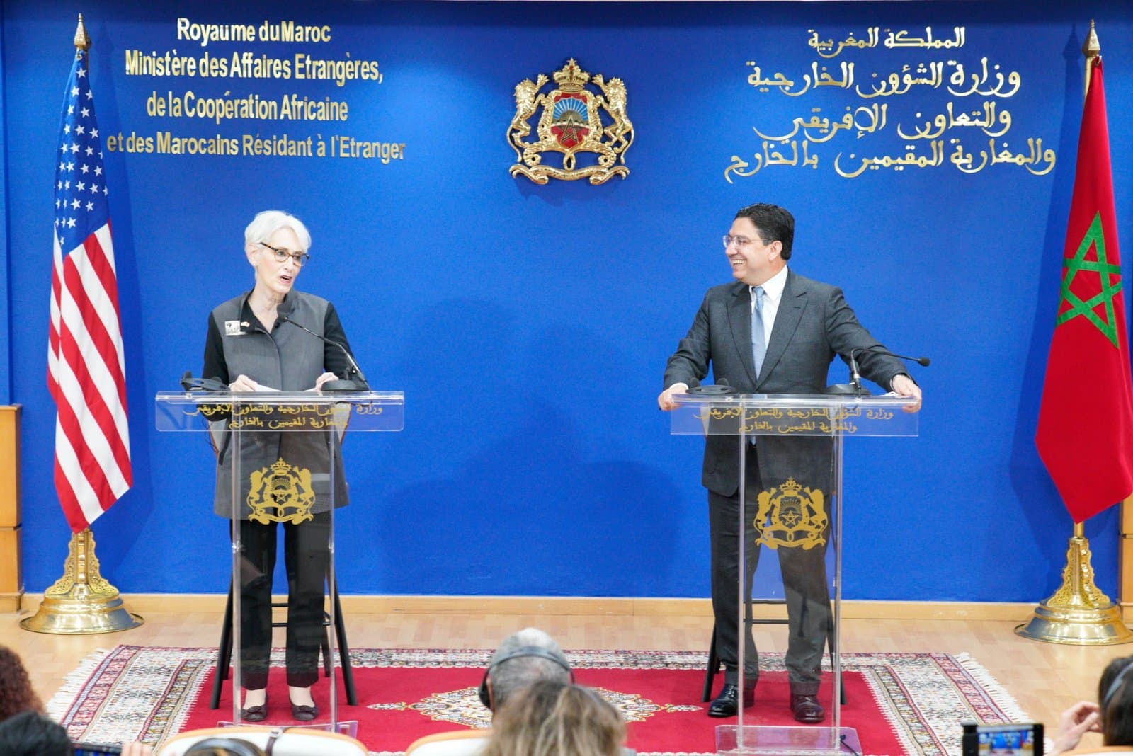 Photos: La Secrétaire d'Etat Adjointe des Etats-Unis, WENDY R. SHERMAN au Maroc le 08 &09 mars 2022