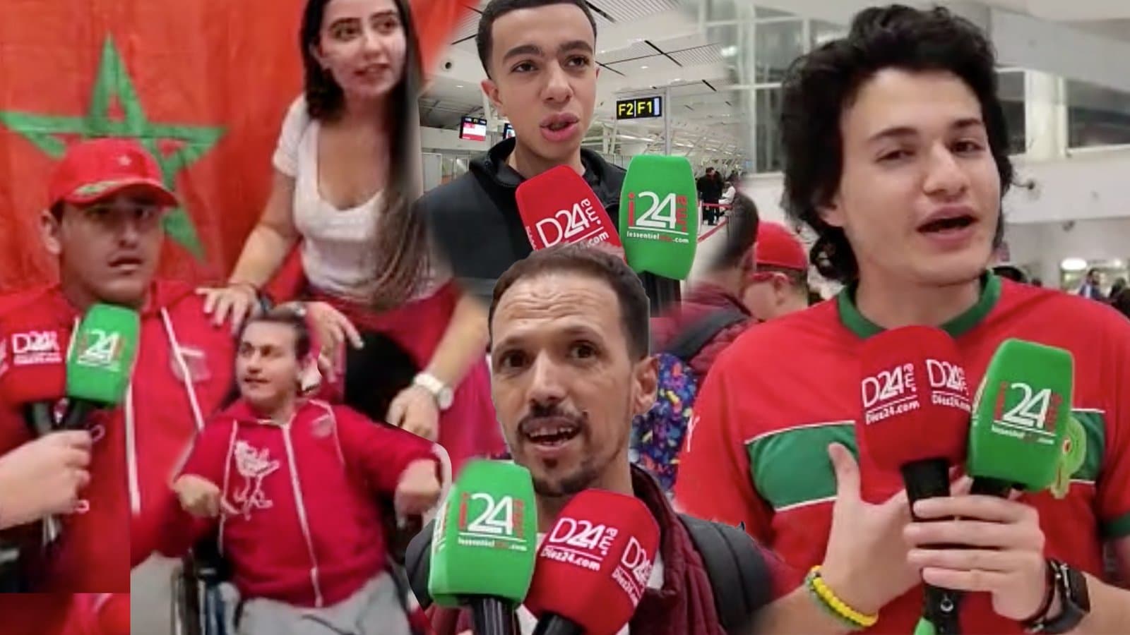 Vidéo - Mondial 2022: les supporters Marocains confiants, Impatients et enthousiastes .. Aéroport Casablanca