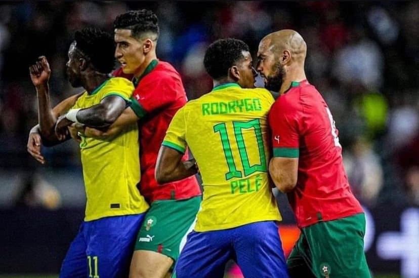 Amicalement, les lions de l'Atlas battent le Brésil