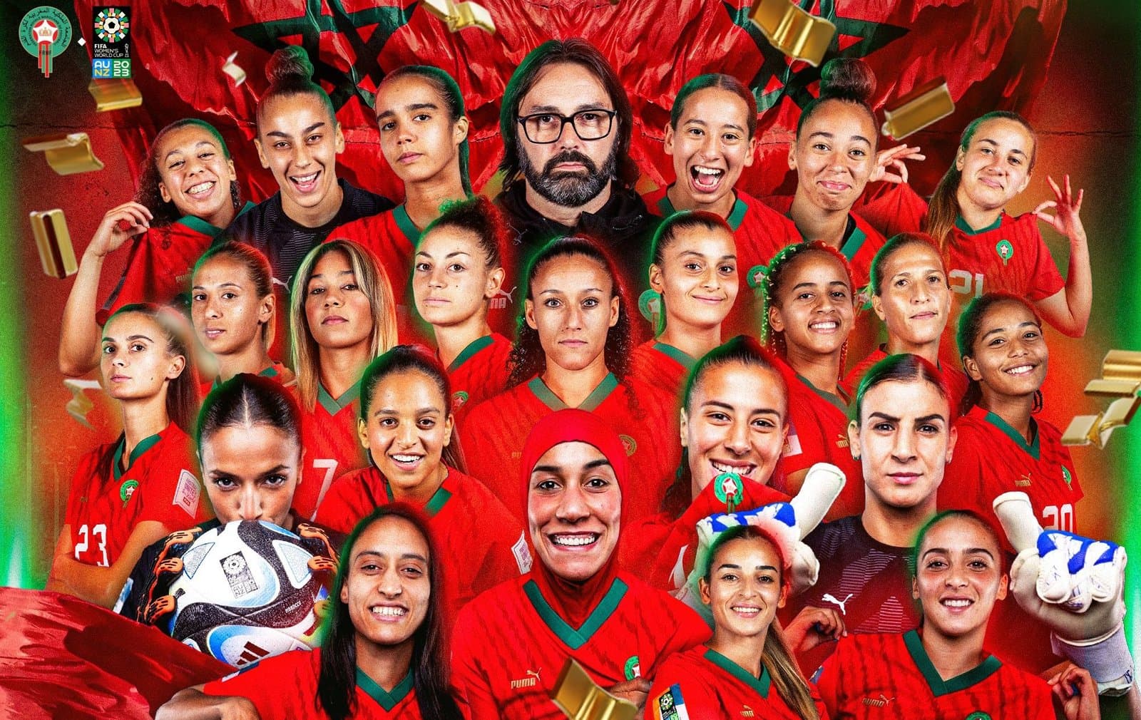 une réception en l'honneur de la sélection nationale féminine de football organisée par La FRMF