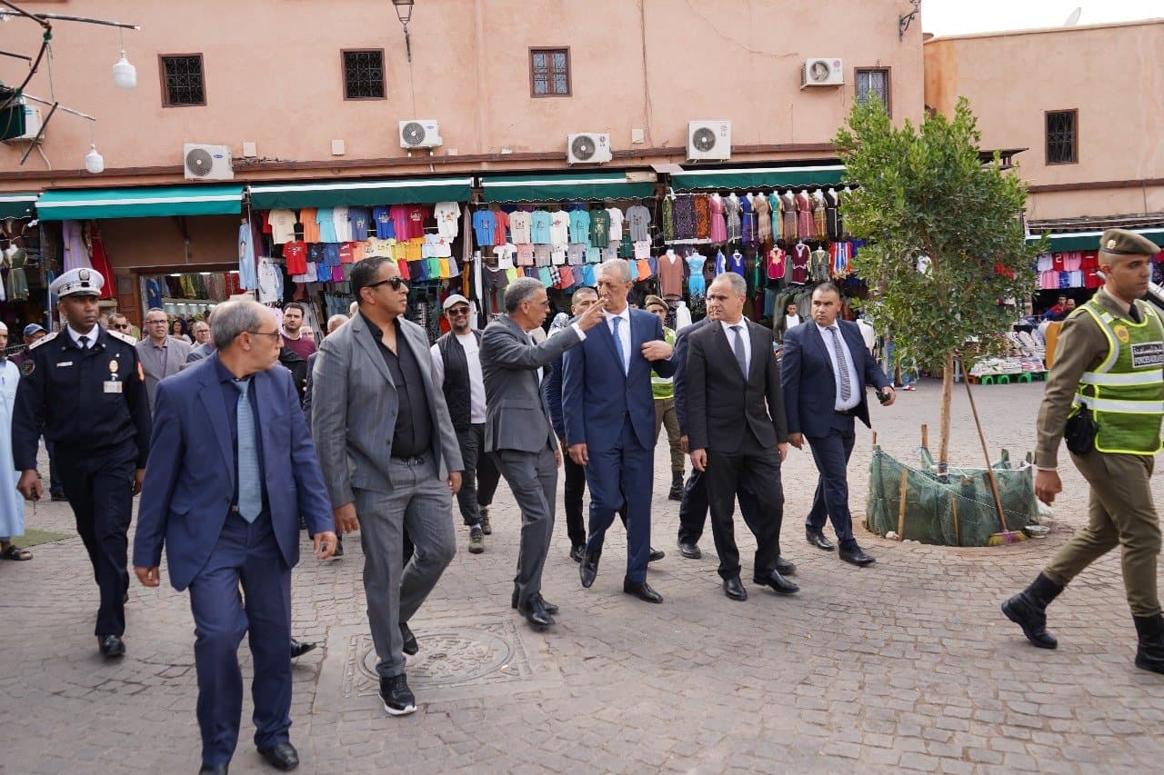 Visite du Wali de la région de Marrakech-Safi pour évaluer les suites du séisme du 8 septembre 2023.