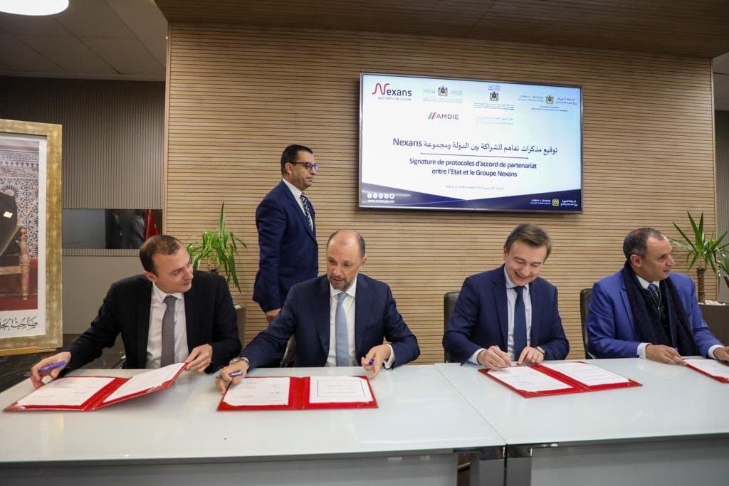 Nexans signe deux protocoles d'accord avec le gouvernement marocain