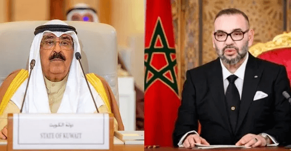 Félicitations de Sa Majesté le Roi à Son Altesse Cheikh Mechaal Al-Ahmad Al-Jaber Al-Sabah.
