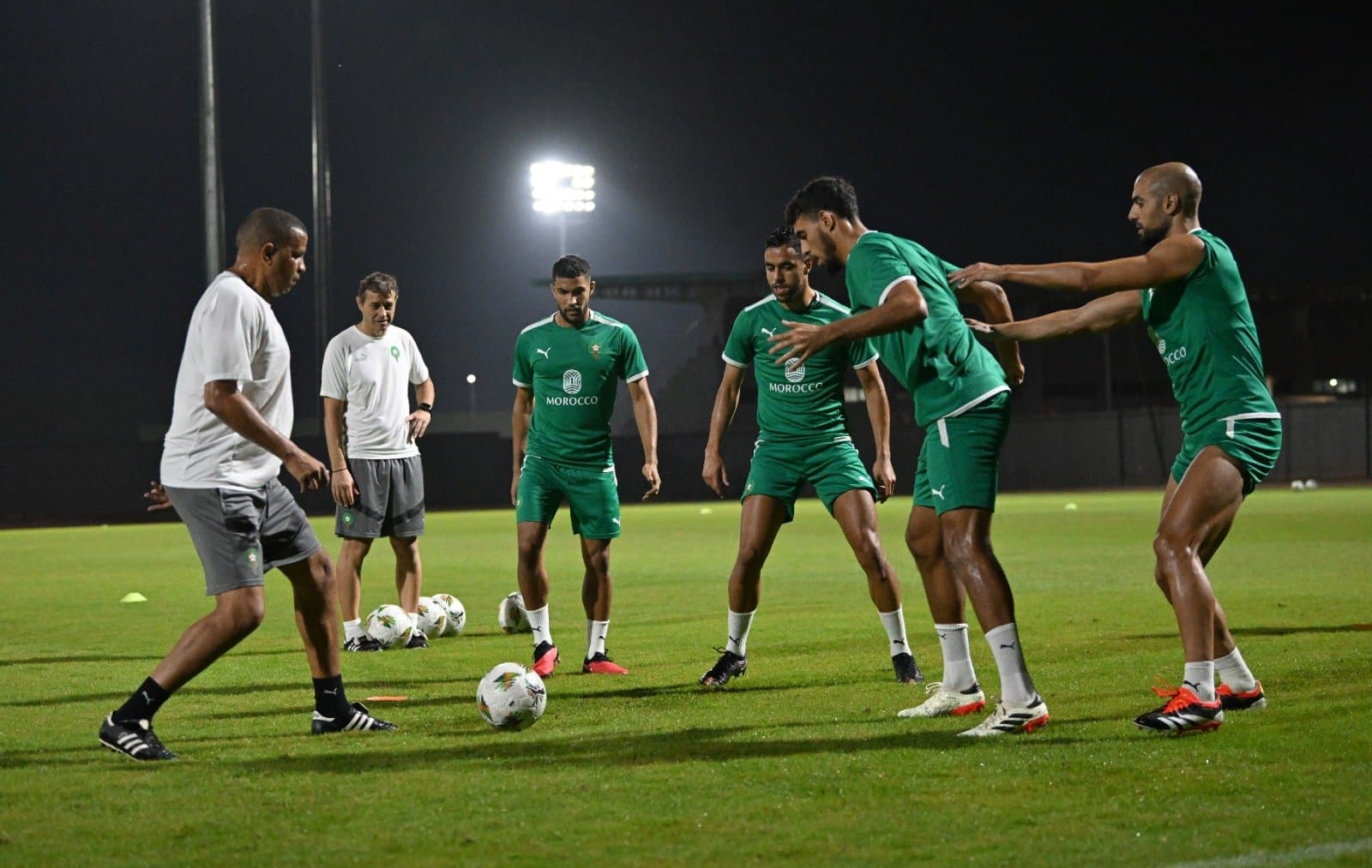 CAN :L'équipe nationale effectue une nouvelle session d'entraînement.