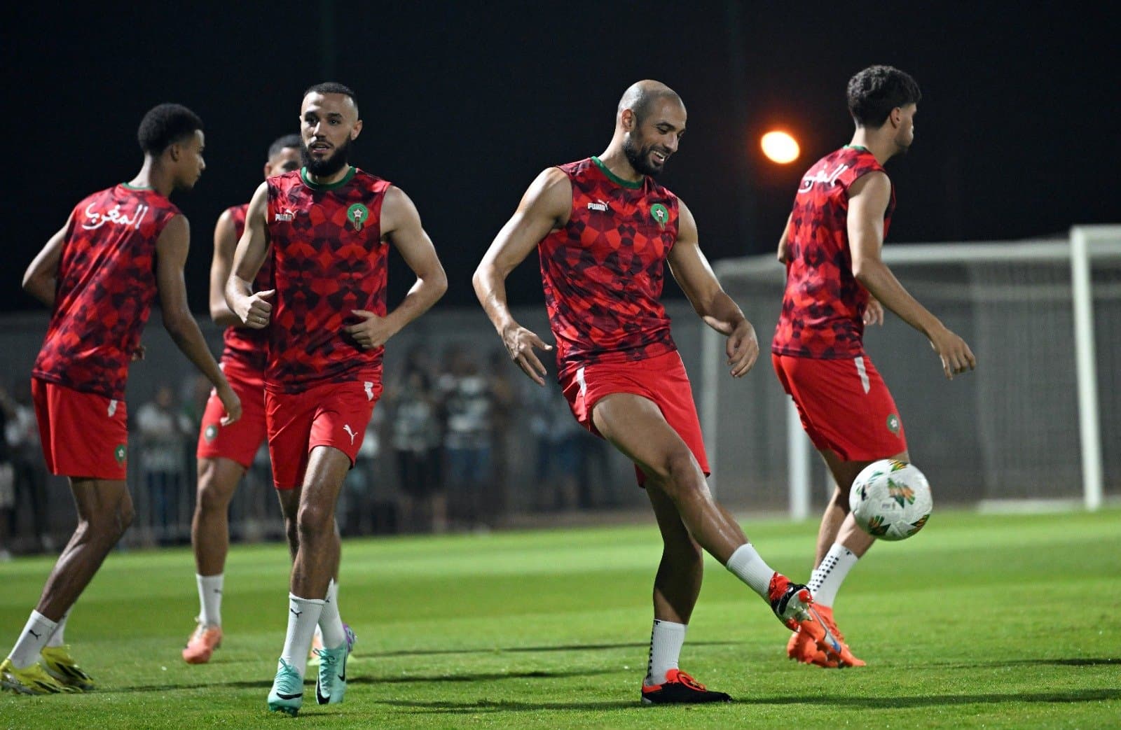 L'Équipe Nationale Effectue sa Dernière Séance d'Entraînement Avant le Match contre l'Afrique du Sud.