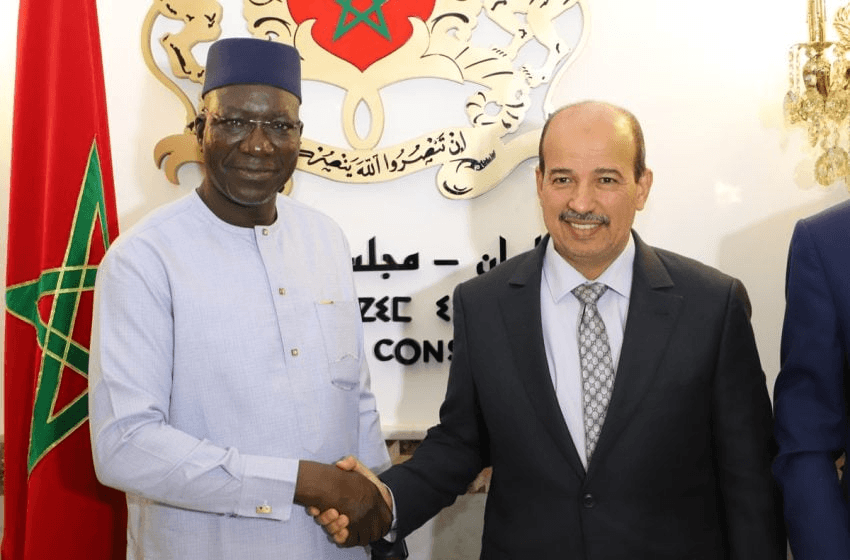 M. Mayara s'entretient avec le Président du Conseil économique et social de la République du Mali.