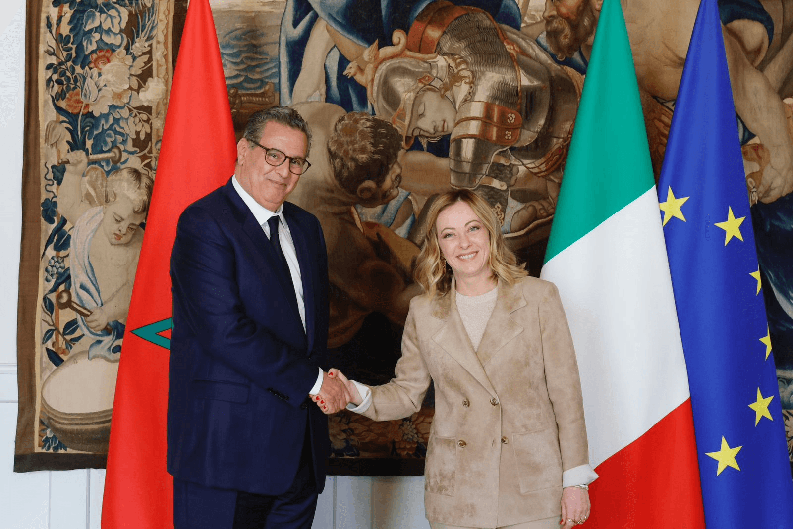 Rome : M. Akhannouch s'entretient avec la présidente du Conseil des ministres italien.