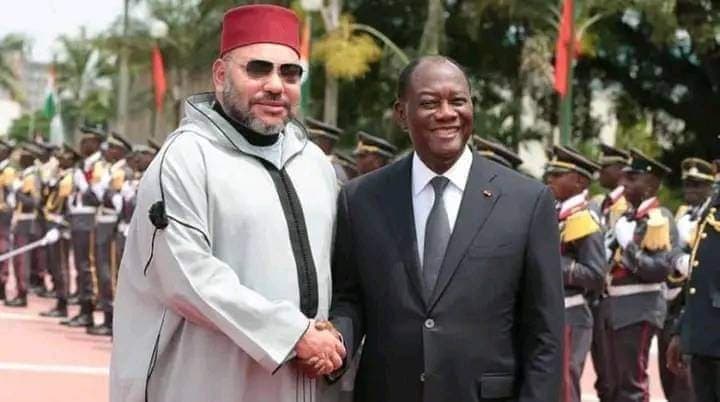 SM le Roi félicite le Président Alassane Ouattara et la Première Dame de Côte d'Ivoire à l'occasion du sacre de leur pays à la CAN.