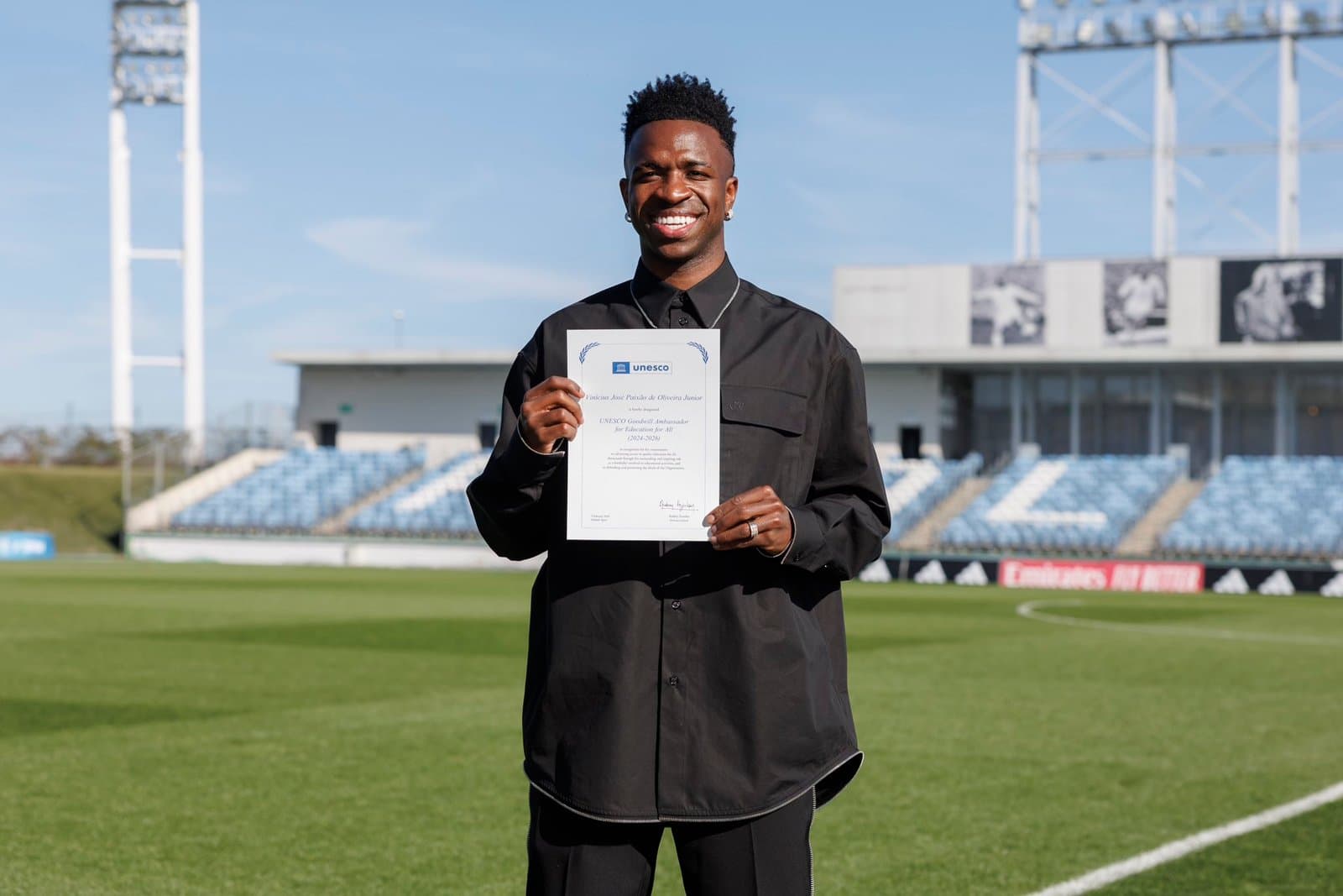 Vinícius Jr devient Ambassadeur de bonne volonté de l’UNESCO le 2e Brésilien ainsi nommé dans l’histoire