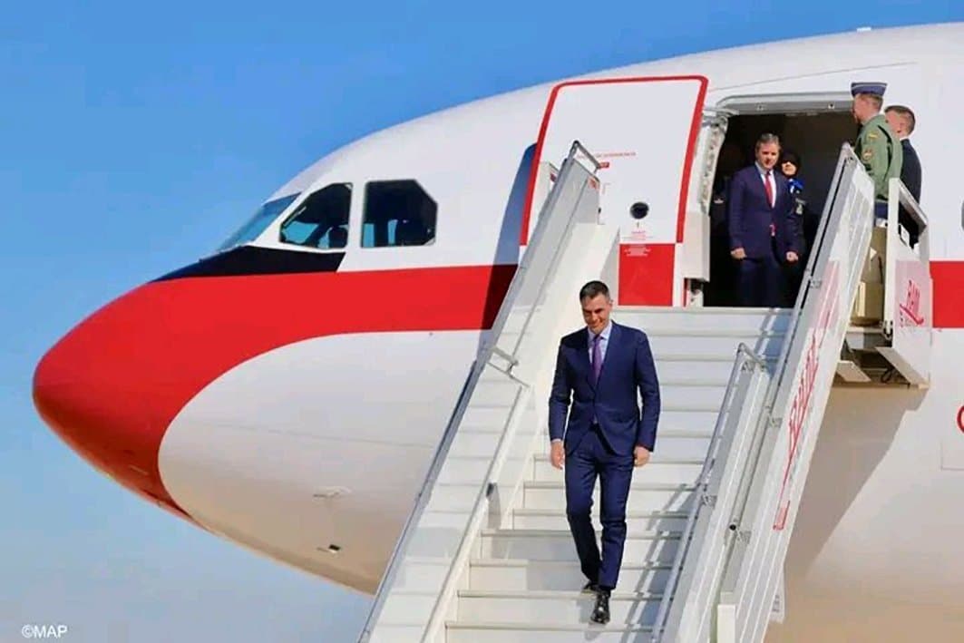 Arrivée au Maroc du Président du gouvernement espagnol, M. Pedro Sanchez