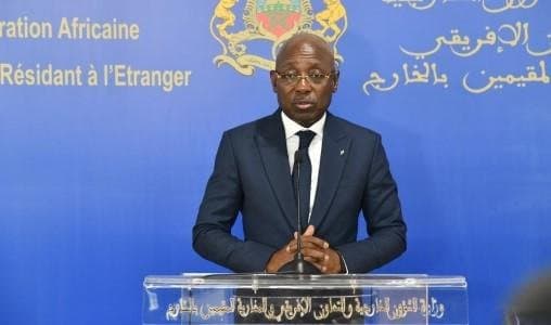 François Ndongo salue l'engagement "ferme" du Maroc en faveur des relations avec le Gabon.