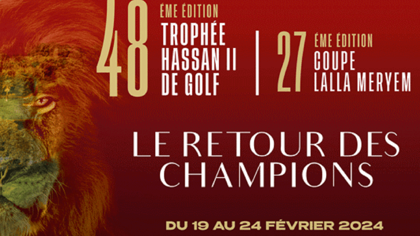 Golf: La 48ème édition du Trophée Hassan II et la 27ème édition de la Coupe Lalla Meryem du 19 au 24 février.