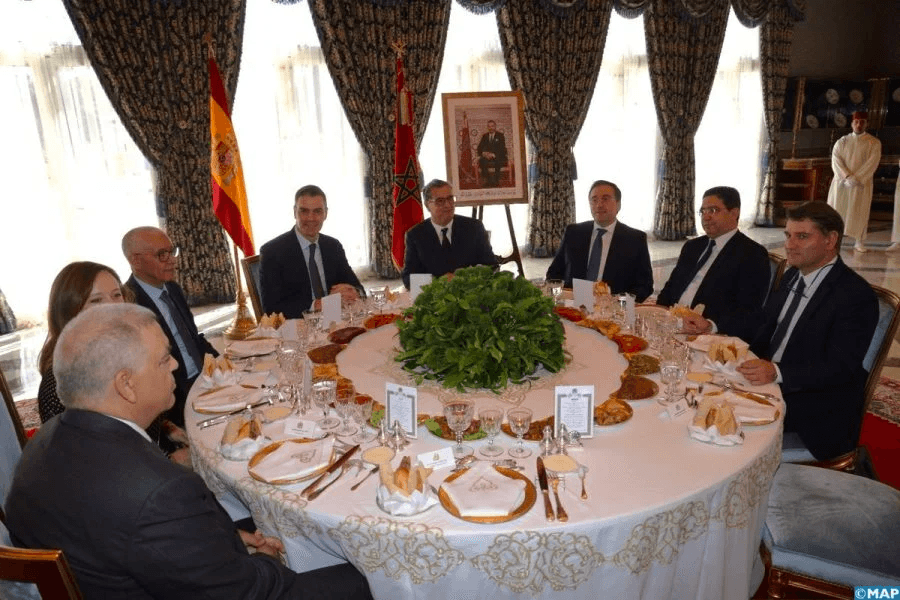 Sa Majesté Le Roi organise un déjeuner en l'honneur du Président du Gouvernement espagnol