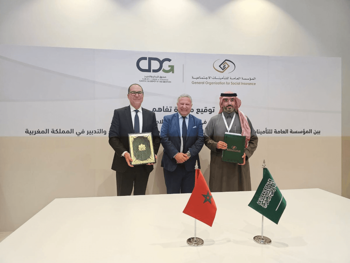 Maroc-Arabie saoudite : Signature d'un accord entre CDG et GOSI.