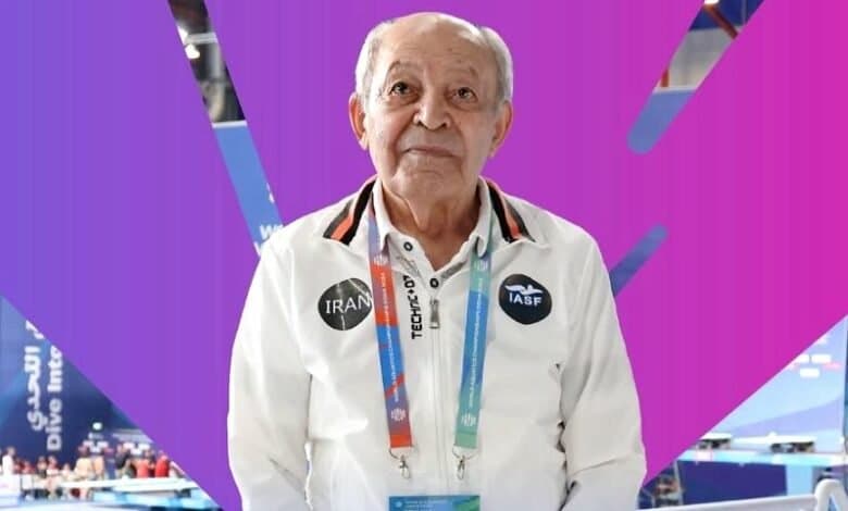 Doha: L'ancien médaillé d'or plonge à 100 ans aux Championnats du monde et émeut tout le monde.