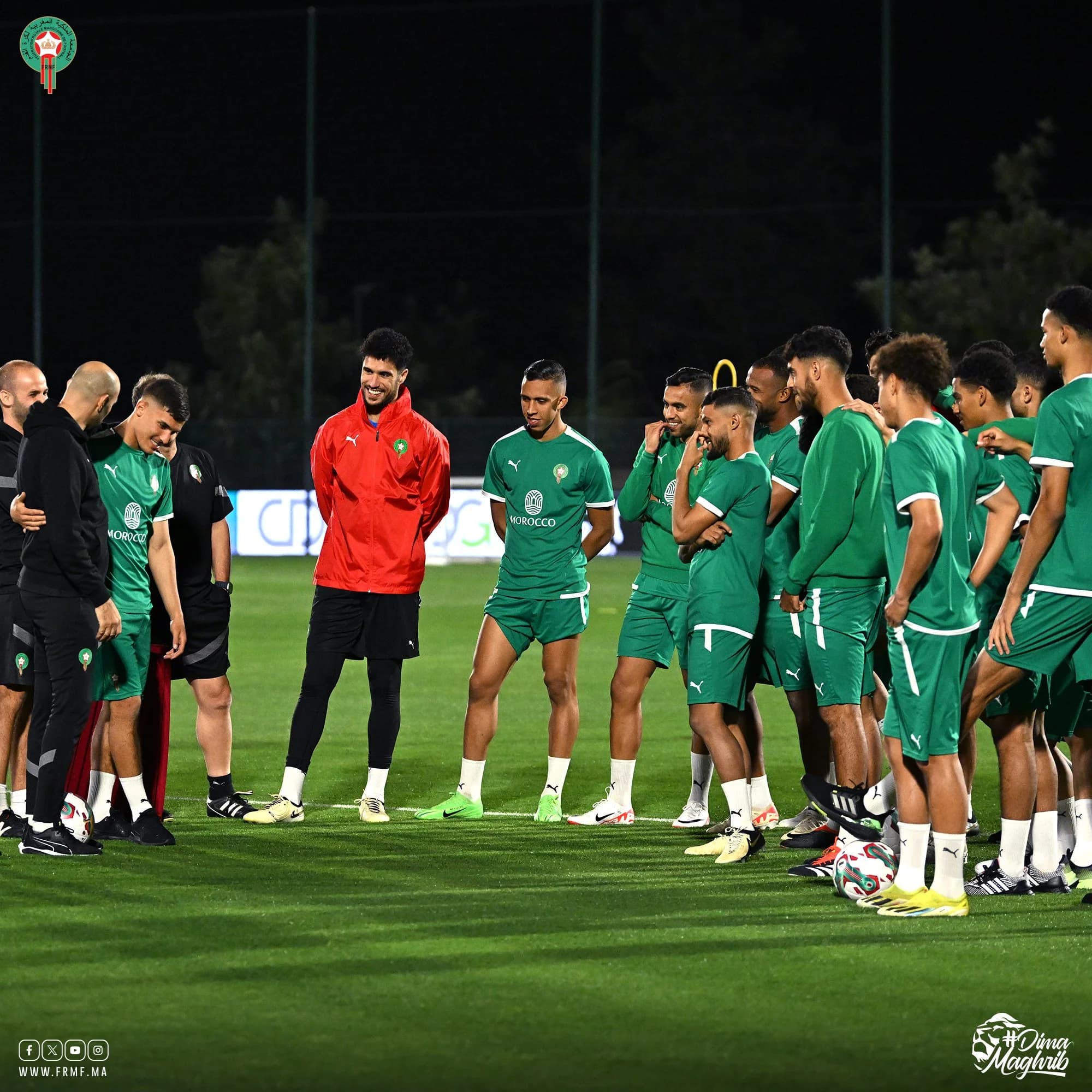 Amicaux: Première séance d'entrainement du Maroc, avec la présence de Diaz