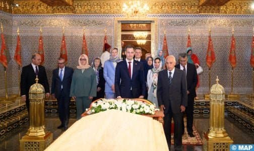 Le Premier ministre belge visite le Mausolée de Mohammed V à Rabat
