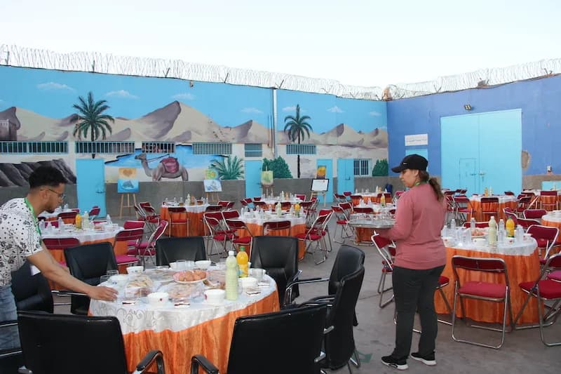 iftar collectif à la prison d'Laâyoune