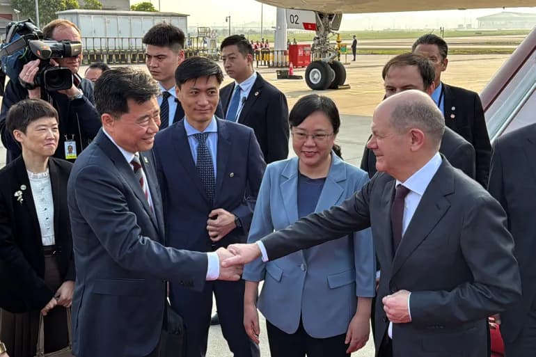 Le Chancelier allemand en Chine : Appels à la Paix en Ukraine et Renforcement des Liens avec Pékin