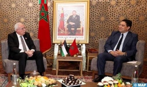 Le ministre palestinien salue les efforts du Maroc en soutien à la cause palestinienne.