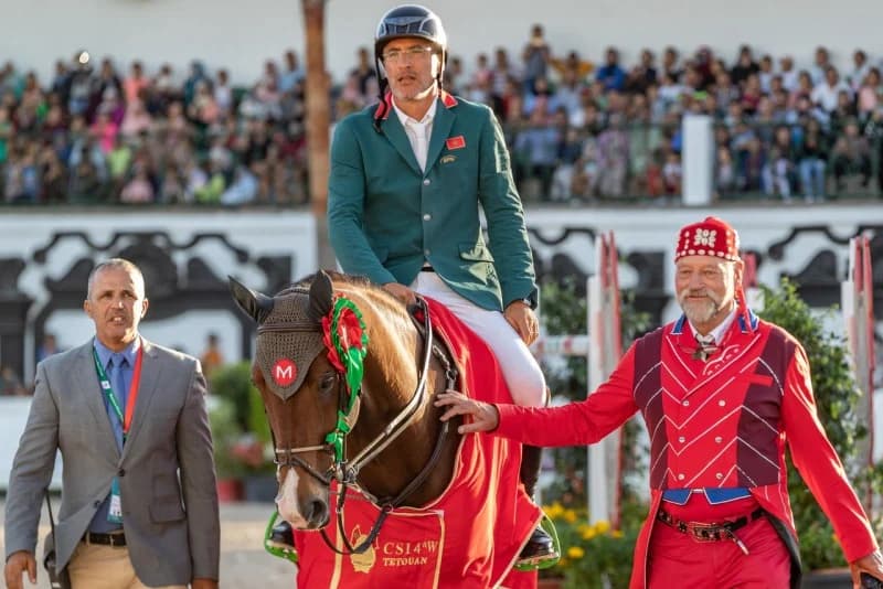 El Ghali Boukaa remporte le Grand Prix de SM le Roi Mohammed VI du concours officiel de saut d'obstacles à Tétouan