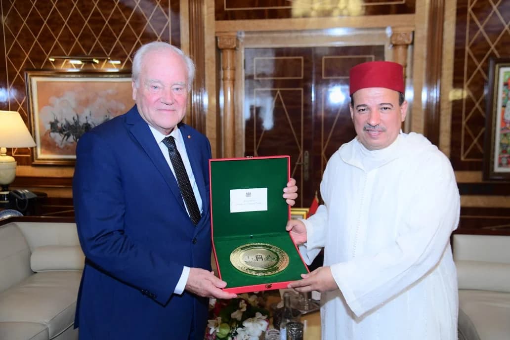 Le Président du Conseil des Conseillers s'entretient avec le Président du Groupe d'Amitié Parlementaire France-Maroc