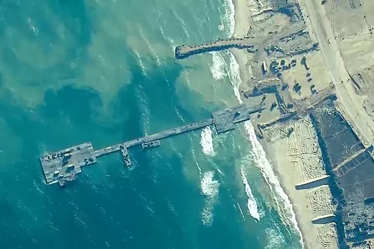 L'armée américaine rétablit le quai naval temporaire à Gaza