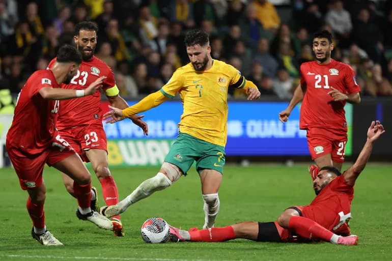 L'Australie bat la Palestine par cinq lors des éliminatoires de la Coupe du monde 2026 et de la Coupe d'Asie 2027