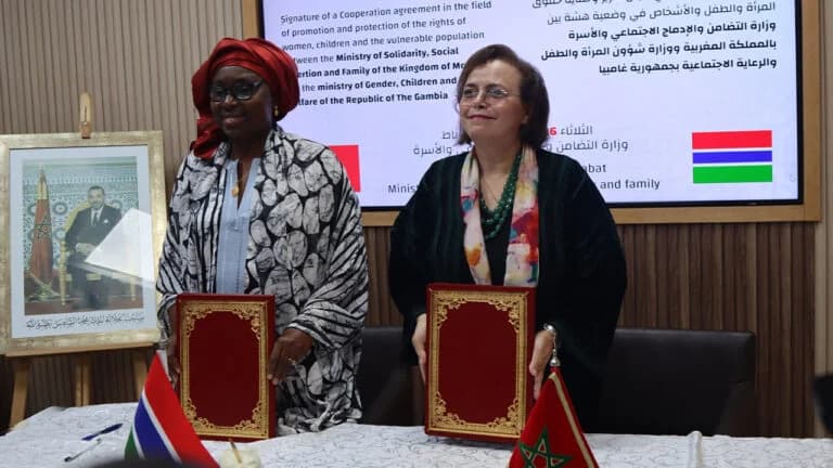 Signature d'une Convention entre le Maroc et la Gambie pour la Protection des Droits des Femmes et des Enfants