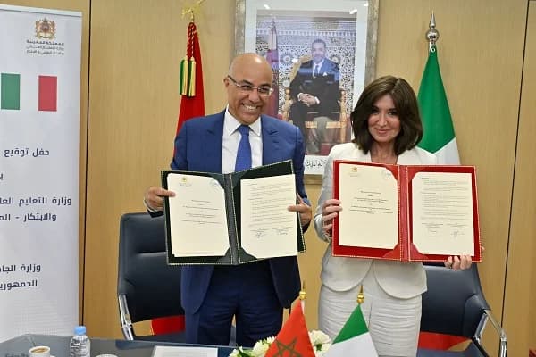 Enseignement Supérieur : Signature d'un Accord de Coopération entre le Maroc et l'Italie