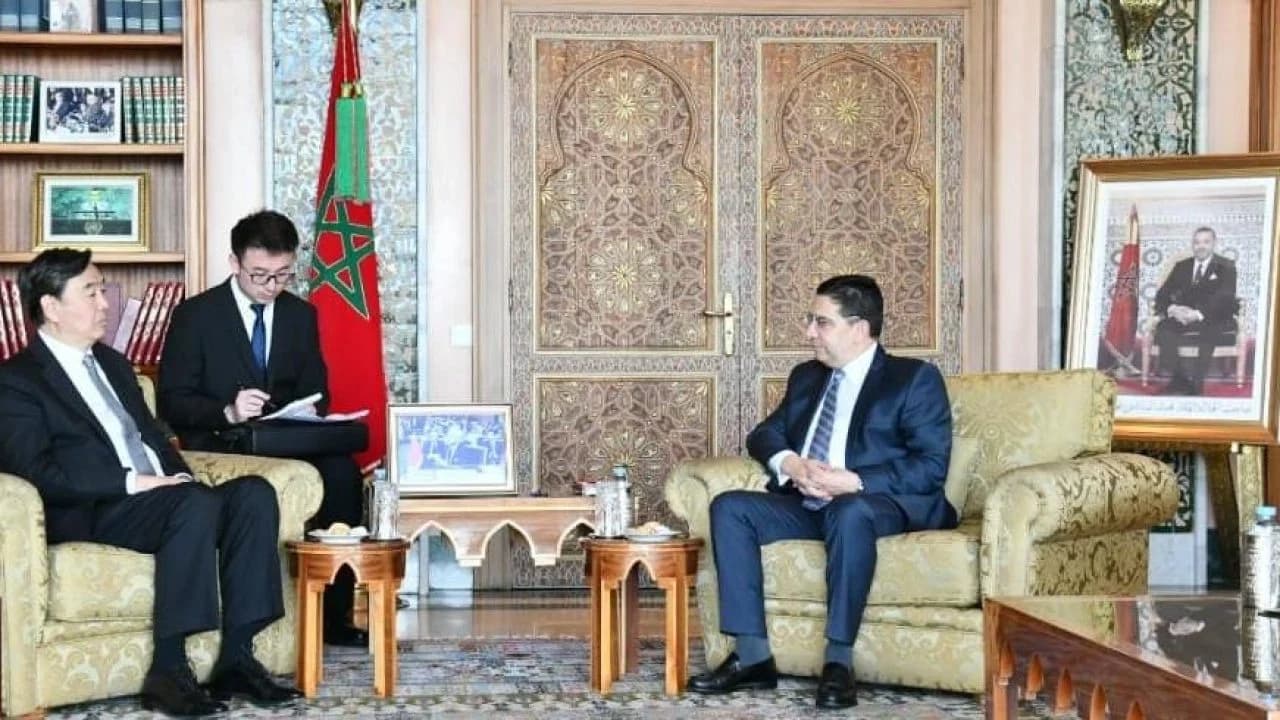 Nasser Bourita s'entretient avec l'envoyé spécial chinois au Moyen-Orient