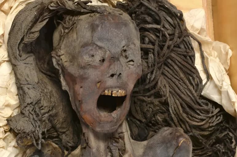 "La Femme qui crie" est une momie qui suscite la polémique après avoir découvert qu'elle était momifiée avec tous ses organes intacts