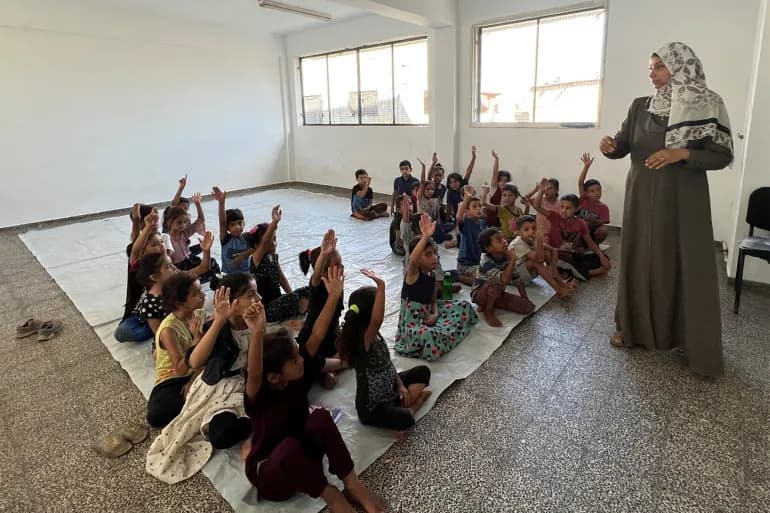 Les enfants de Gaza poursuivent leur éducation malgré la guerre