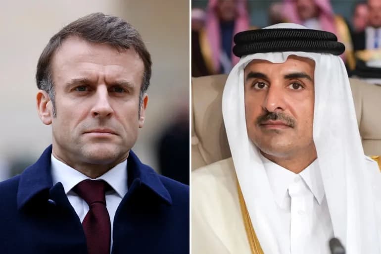 L'émir du Qatar et le président français discutent de l'évolution de la situation à Gaza