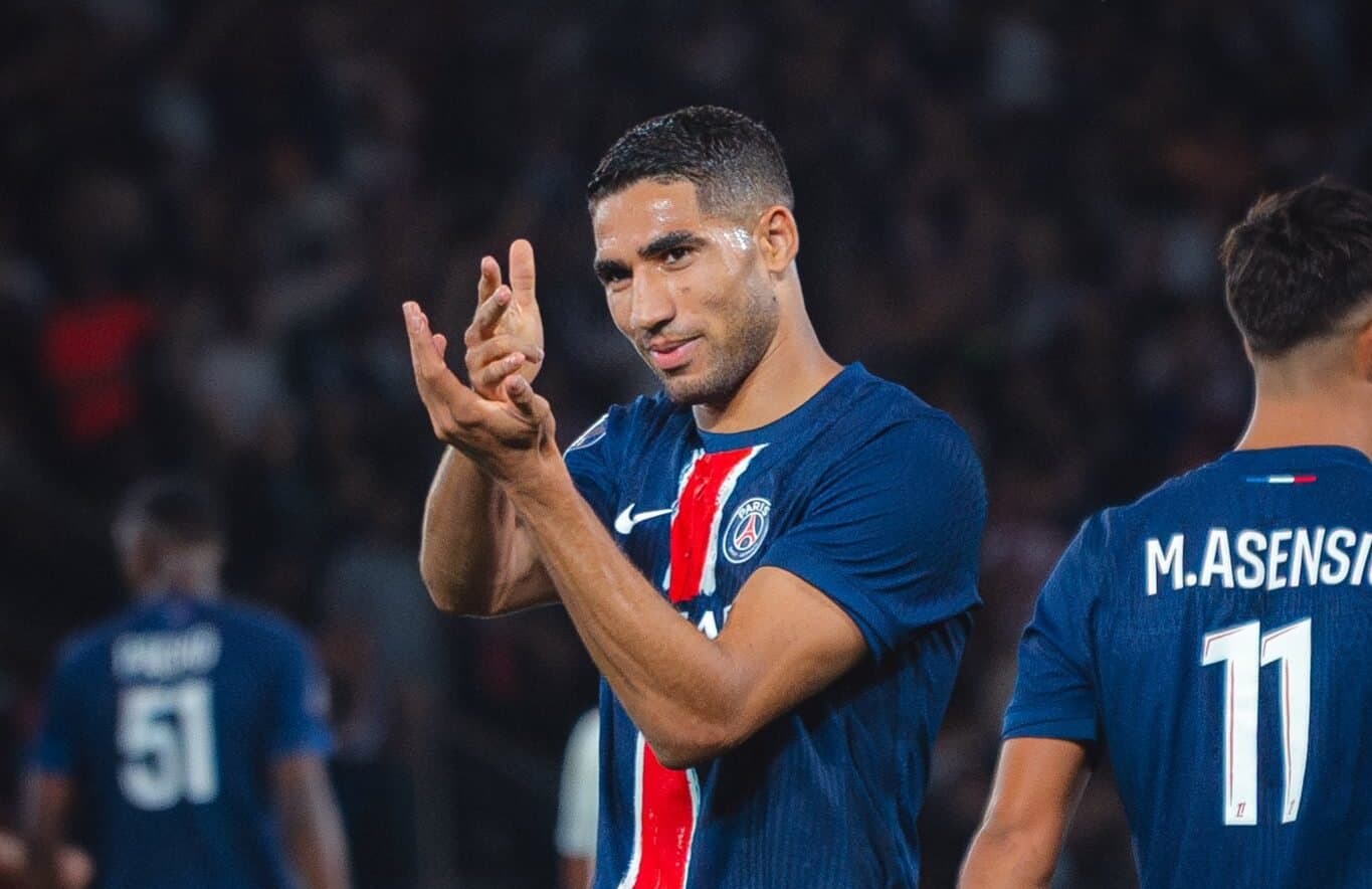 Ligue 1 : la jeunesse du PSG flambe et étrille Montpellier, Hakimi buteur