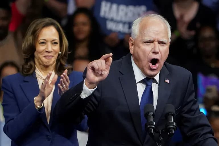 Harris présente son adjoint et lance une attaque cinglante contre Trump