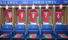 Composition de l'équipe olympique face aux États-Unis