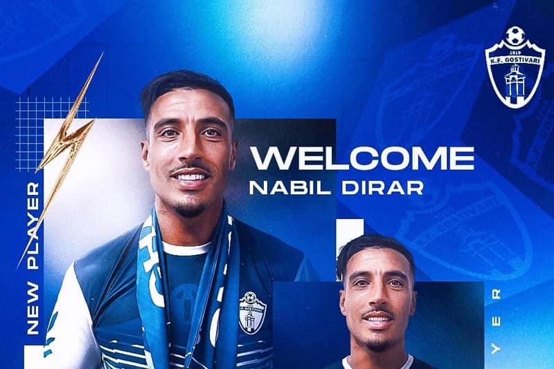 Nabil Dirar s'engage avec le club macédonien de Gostivar