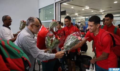 Accueil triomphal pour l’équipe marocaine d’athlétisme U18 à l’aéroport Mohammed V