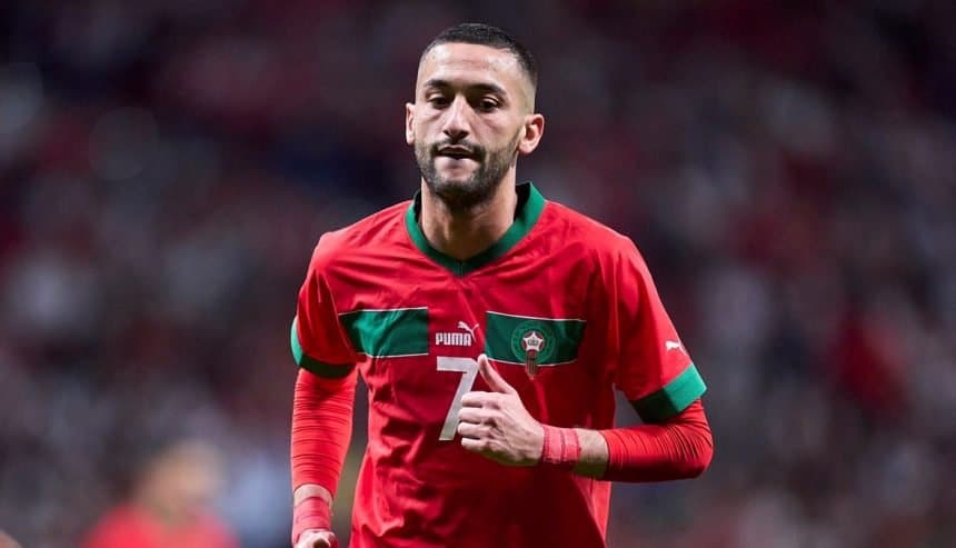 Hakim Ziyech blessé et absent des terrains pour deux semaines