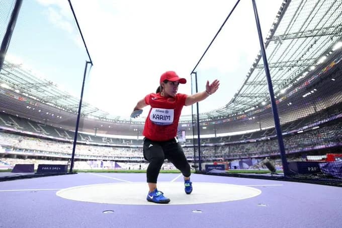 Jeux Paralympiques.. Youssra Karim remporte la médaille d'argent au lancer de disque