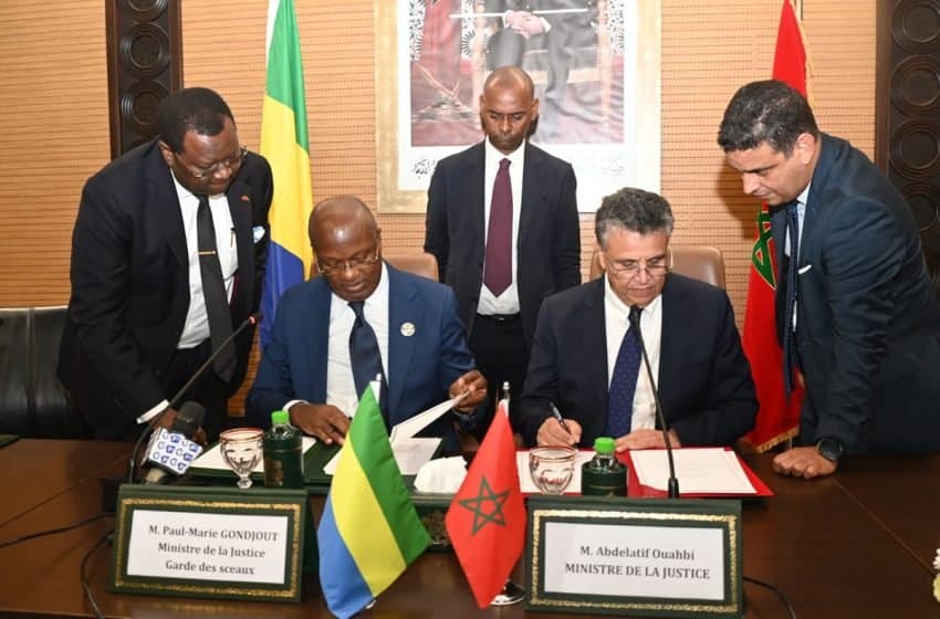 Signature d’une Convention de Coopération Judiciaire entre le Maroc et le Gabon