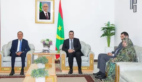Le Premier ministre mauritanien reçoit l'ambassadeur du Maroc à Nouakchott