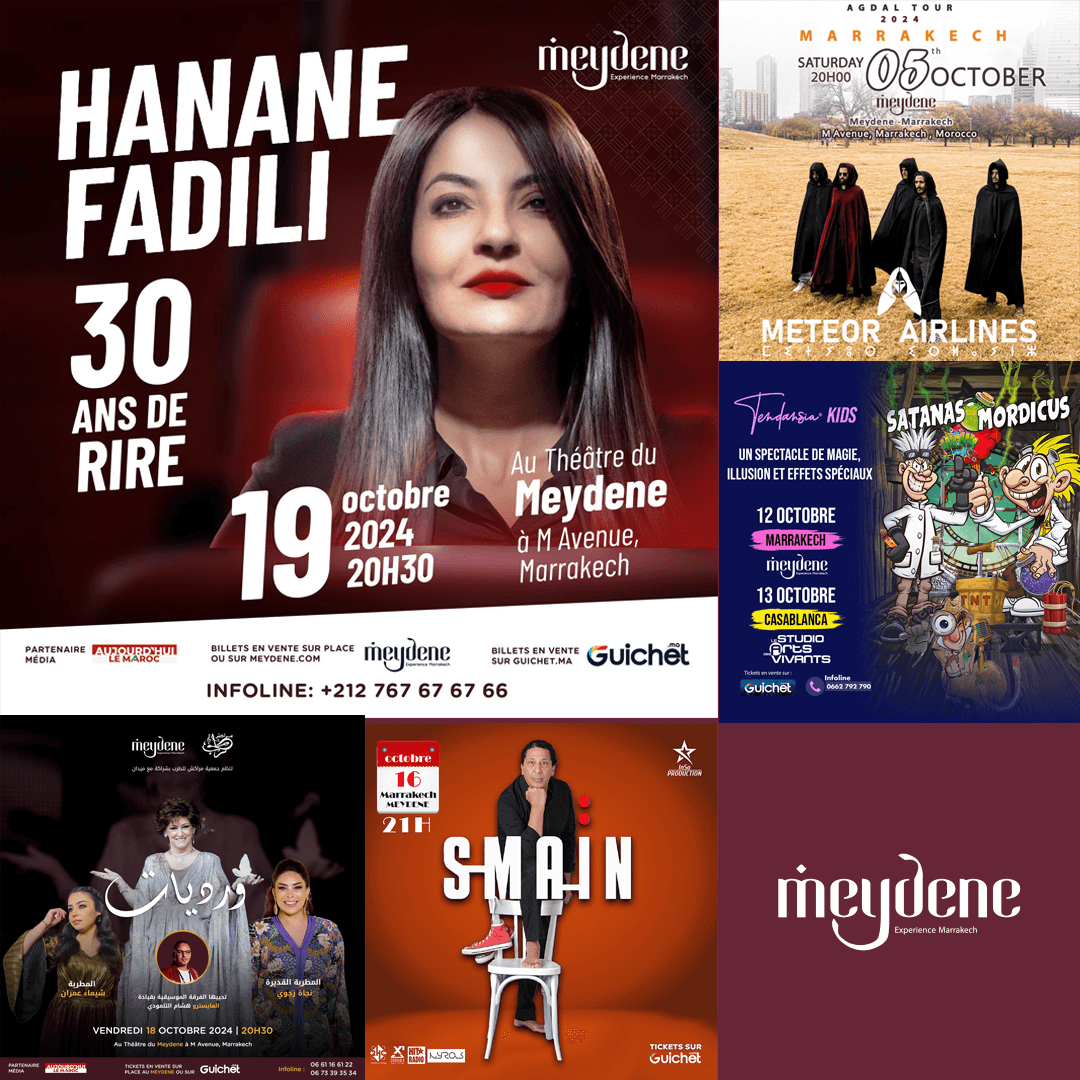 Octobre Éclectique : Célébration Culturelle au Théâtre Meydene de Marrakech