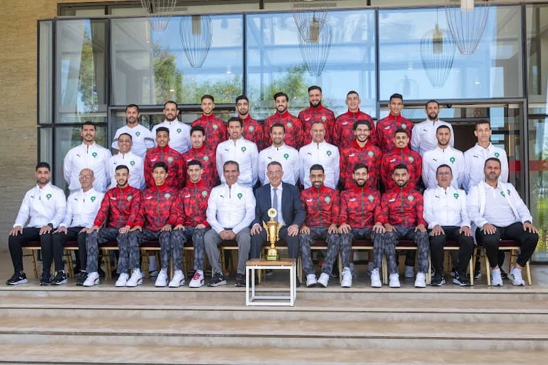 FRMF célèbre l’équipe de football en salle après son quart de finale