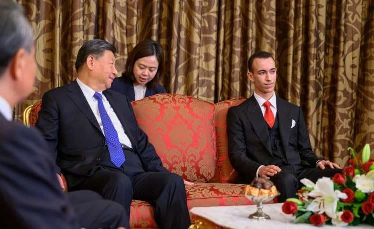 Le Prince Héritier Moulay El Hassan reçoit à Casablanca le Président chinois