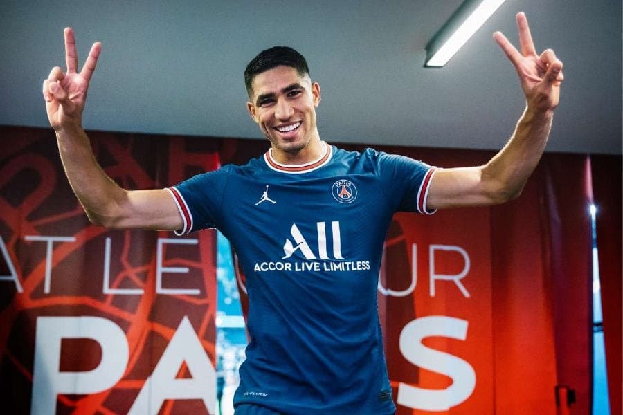 Achraf Hakimi: augmentation salariale à 12 millions d'euros annuels avec le PSG