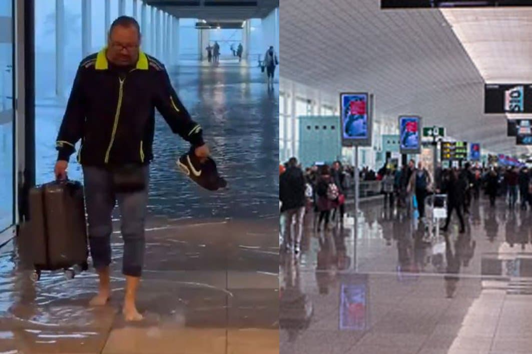 Nouvelles pluies torrentielles en Espagne, l’aéroport de Barcelone inondé