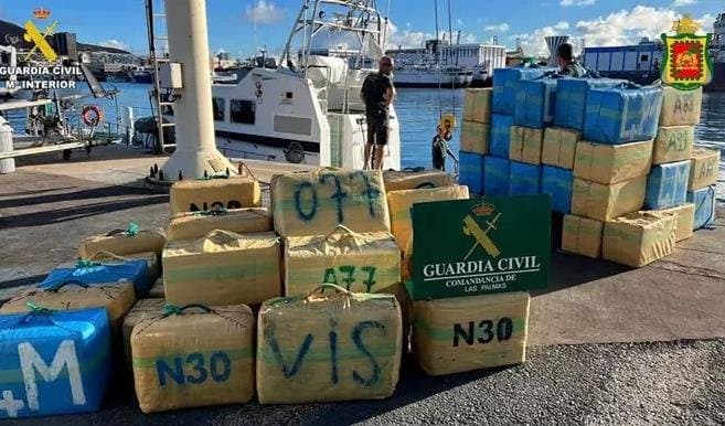 Canaries : Saisie de plus de 4,7 tonnes de haschich