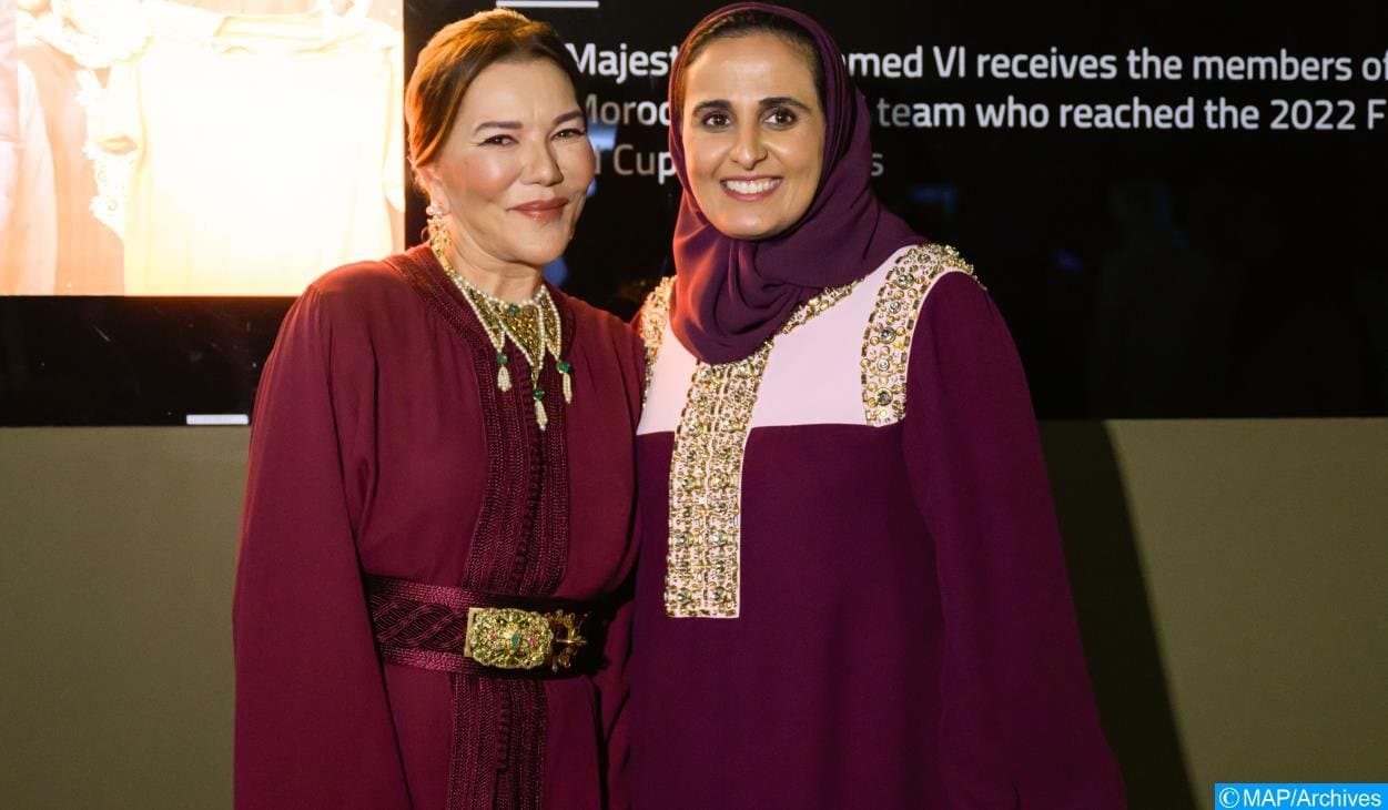 Lalla Hasnaa et Sheikha AlMayassa président un dîner pour le 'Caftan FashionShow'